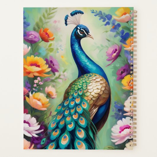 Mooie Peacock Planner (Achterkant)