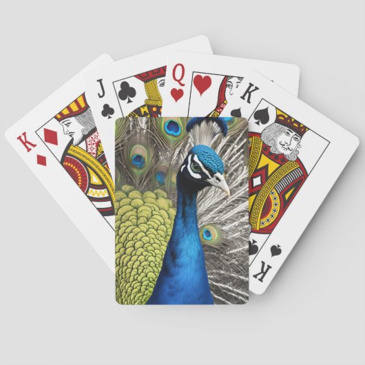 Mooie Peacock Pokerkaarten (Achterkant)