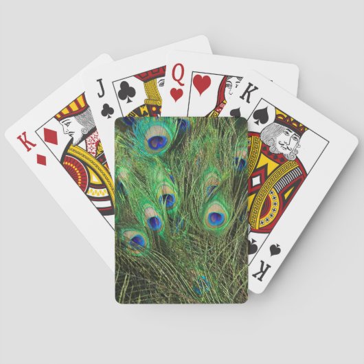 Mooie Peacock Pokerkaarten (Achterkant)