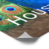 Mooie Peacock Poster (Hoek)