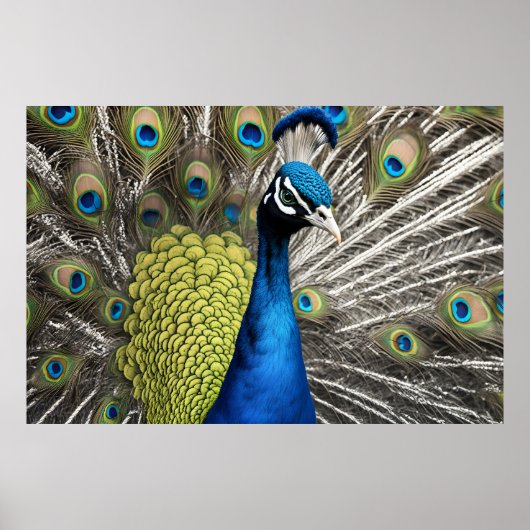 Mooie Peacock Poster (Voorkant)