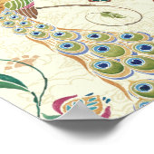 Mooie Peacock Poster (Hoek)