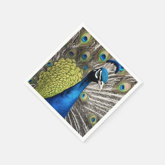 Mooie Peacock Servet (Hoek)