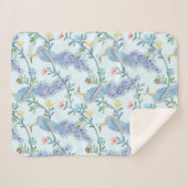 Mooie Peacock Sherpa Deken (Voorkant (horizontaal))