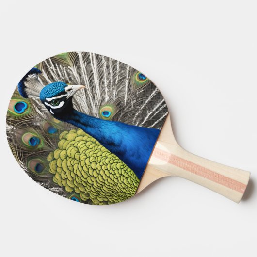 Mooie Peacock Tafeltennisbatje (Zijkant)