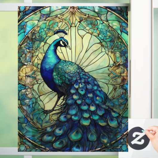 Mooie Peacock Venster Cling Raamsticker (Huis)