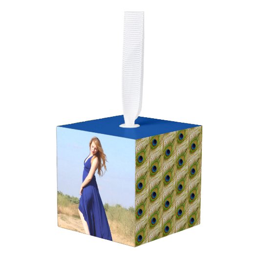 Mooie Peacock-veren en  foto's Decoratie (Voorkant hoekig)