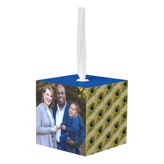 Mooie Peacock-veren en  foto's Decoratie (Achter hoekig)