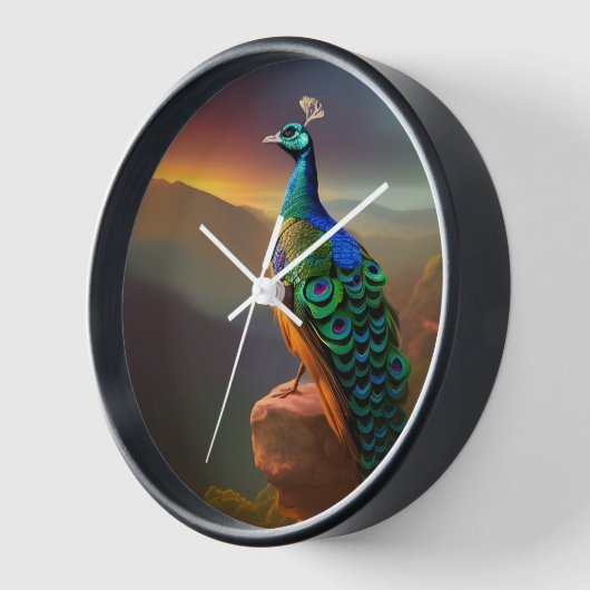 Mooie Peacock verwelkomt Dag (Hoek)