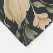 Mooie Peacock William Morris geïnspireerd Floral Fleece Deken (Hoek)