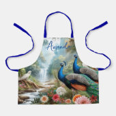 Mooie Peacocks Girls Craft Schort (Voorkant)