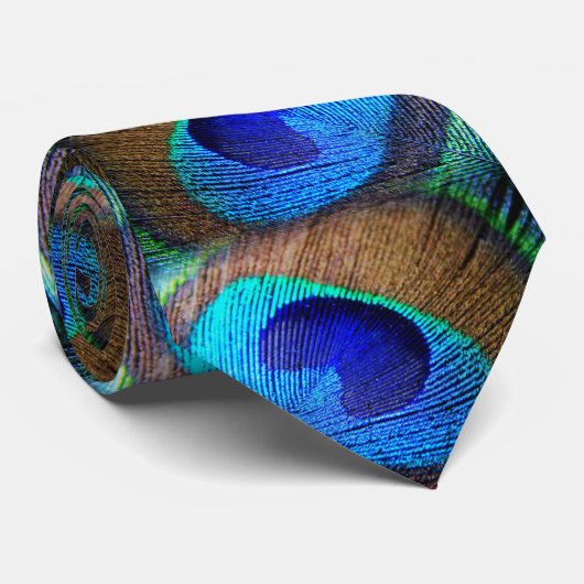 Mooie Peacocks Stropdas (Opgerold)