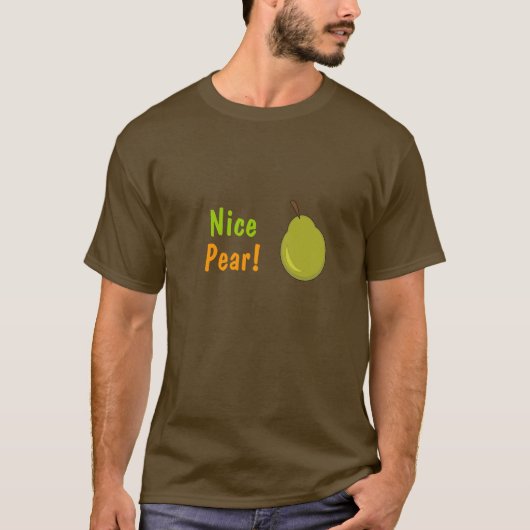 Mooie peer! fruitig ontwerp t-shirt (Voorkant)