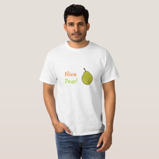 Mooie peer! fruitig ontwerp t-shirt (Voorkant volledig)