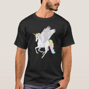 Mooie Pegacorn Vliegende Paard Regenboog Eenhoorn  T-shirt