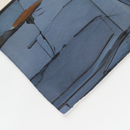 Mooie pen en inkt schets van San Francisco Fleece Deken (Hoek)