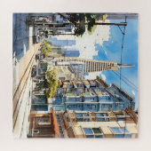 Mooie pen en inkt schets van San Francisco Legpuzzel (Horizontaal)