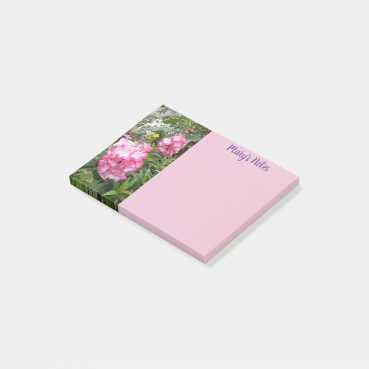 Mooie Penstemon Roze Bloem Foto Post-it® Notes (Schuin)