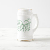 Mooie Pentacle Stein Bierpul (Voorkant rechts)