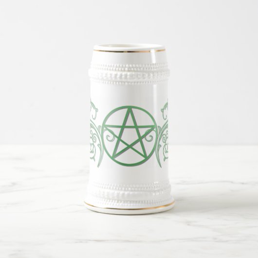 Mooie Pentacle Stein Bierpul (Center)