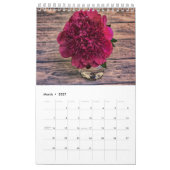 Mooie Peonies Wall Agenda Kalender (Mar 2027)