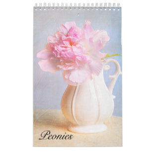 Mooie Peonies Wall Agenda Kalender