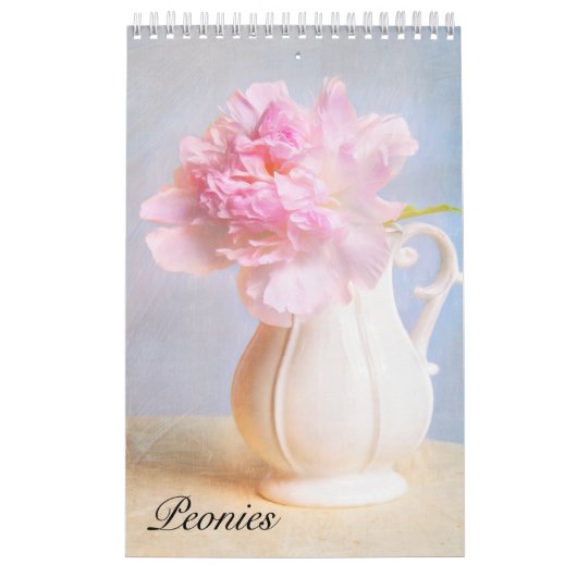 Mooie Peonies Wall Agenda Kalender (Hoes)