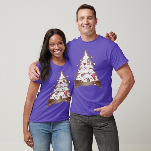 Mooie peperkoek kerstboom voor Kerstmis T-shirt (Unisex)