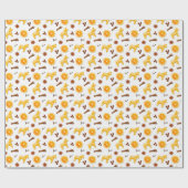 Mooie peperkoek & kruiden kerstcadeaupapier cadeaupapier (Vlak)