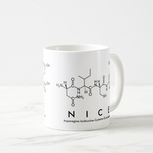 Mooie peptidewoord mok (Voorkant rechts)