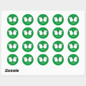 MOOIE PEREN - WIT -.png Ronde Sticker (Vel)