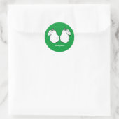 MOOIE PEREN - WIT -.png Ronde Sticker (Tas)