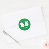 MOOIE PEREN - WIT -.png Ronde Sticker (Envelop)
