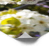 Mooie perenboom Blossom Vloertuintuinen Poster (Hoek)