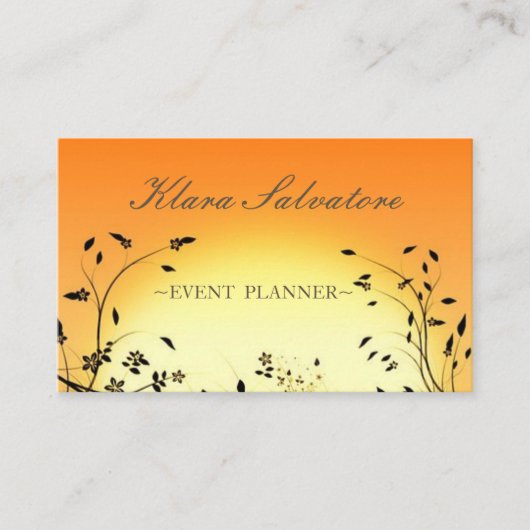 Mooie, perfecte Geweldige zonsopgang Visitekaartje (Voorkant)