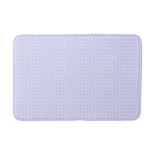 Mooie Periwinkle Quatrefoil Pattern Spring Badmat (Voorkant)