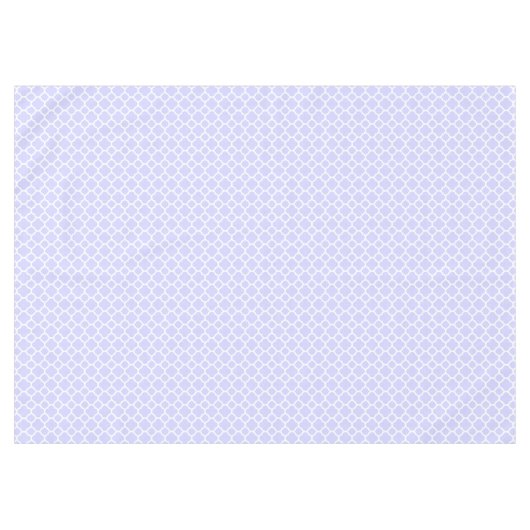 Mooie Periwinkle Quatrefoil Pattern Spring Tafelkleed (Voorkant (Horizontaal))