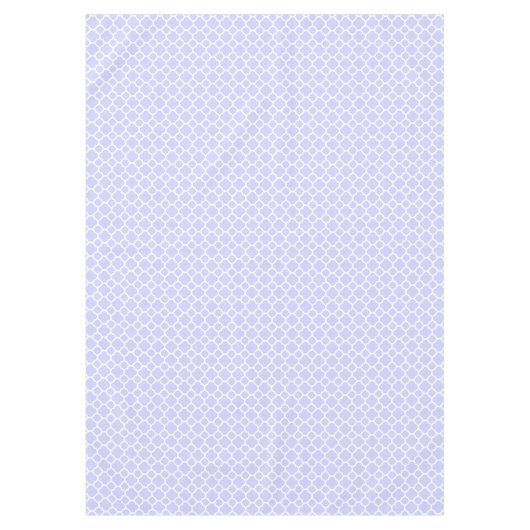 Mooie Periwinkle Quatrefoil Pattern Spring Tafelkleed (Voorkant)
