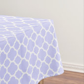 Mooie Periwinkle Quatrefoil Pattern Spring Tafelkleed (Voorbeeld)