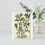 Mooie Periwinkle van NELLIE BENSON Briefkaart (Staand voorkant)