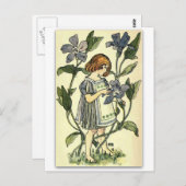 Mooie Periwinkle van NELLIE BENSON Briefkaart (Voorkant / Achterkant)