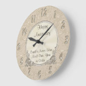 Mooie, PERSONALISEERDE Jubileum Klok (Hoek)