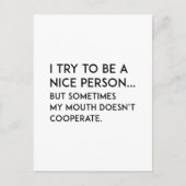 Mooie persoon briefkaart (Voorkant)