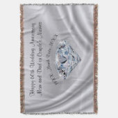 Mooie Persoonlijke Cadeau-ideeën voor 60-jarig Jub Deken (Voorkant Verticaal)