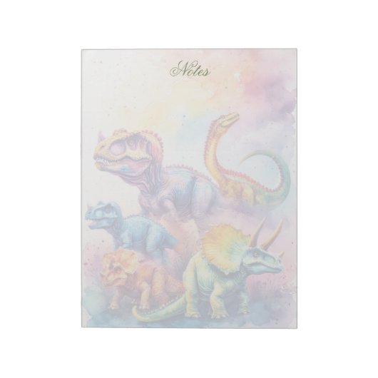 Mooie Persoonlijke Dino Notitieblok (Linkerzijde)