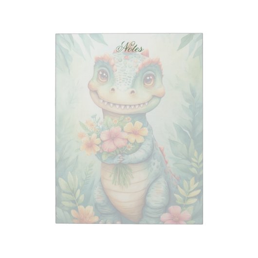 Mooie Persoonlijke Dino Notitieblok (Linkerzijde)