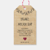 Mooie Persoonlijke Handgemaakte met Liefde Nep Sto Cadeaulabel (Achterkant)