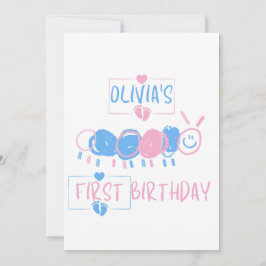 Mooie Persoonlijke Kinderen Krabbelworm Teken Verj Kaart