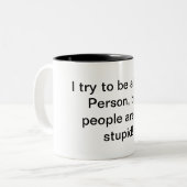 Mooie persoonlijke koffie-mok tweekleurige koffiemok (Voorkant links)