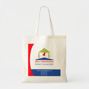Mooie Persoonlijke School met Schoolbel Tote Bag